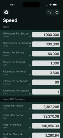 Mila's Speed Converter PRO - App Store screenshot 5 of 6