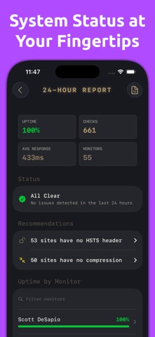 Scott's Pinger: Uptime Monitor - App Store screenshot 2 of 7