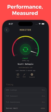 Scott's Pinger: Uptime Monitor - App Store screenshot 3 of 7