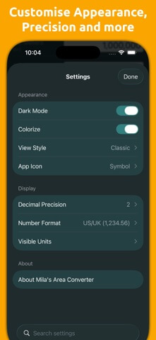 Mila's Area Converter PRO - App Store screenshot 2 of 6