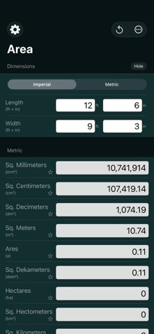 Mila's Area Converter PRO - App Store screenshot 5 of 6