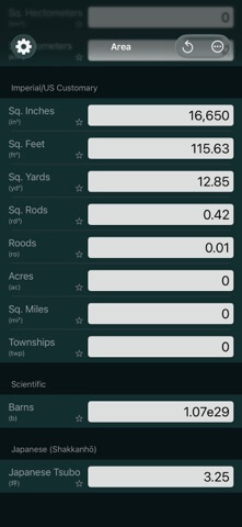Mila's Area Converter PRO - App Store screenshot 6 of 6